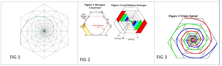 Hexagon Surrounding A Fibonacci Spiral