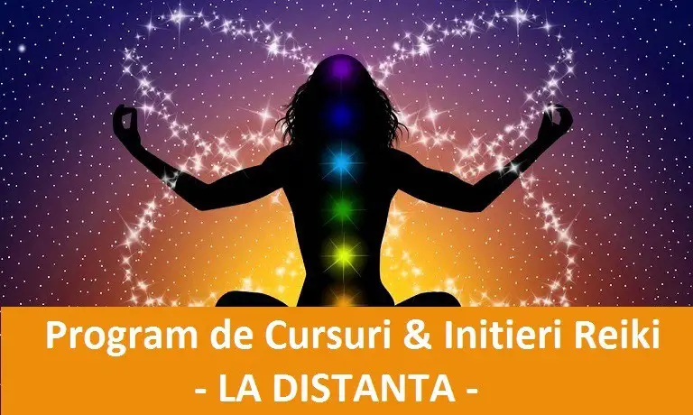Program de Cursuri & Initieri Reiki - LA DISTANTA - 2 lectii / luna